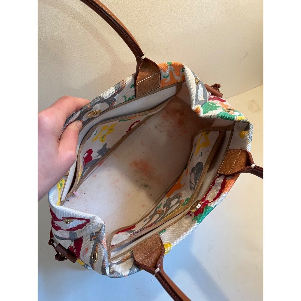 Dooney & Bourke Y2K Painted Graffiti Scribbles Crayon Bag Satchel - Picture 6 of 8